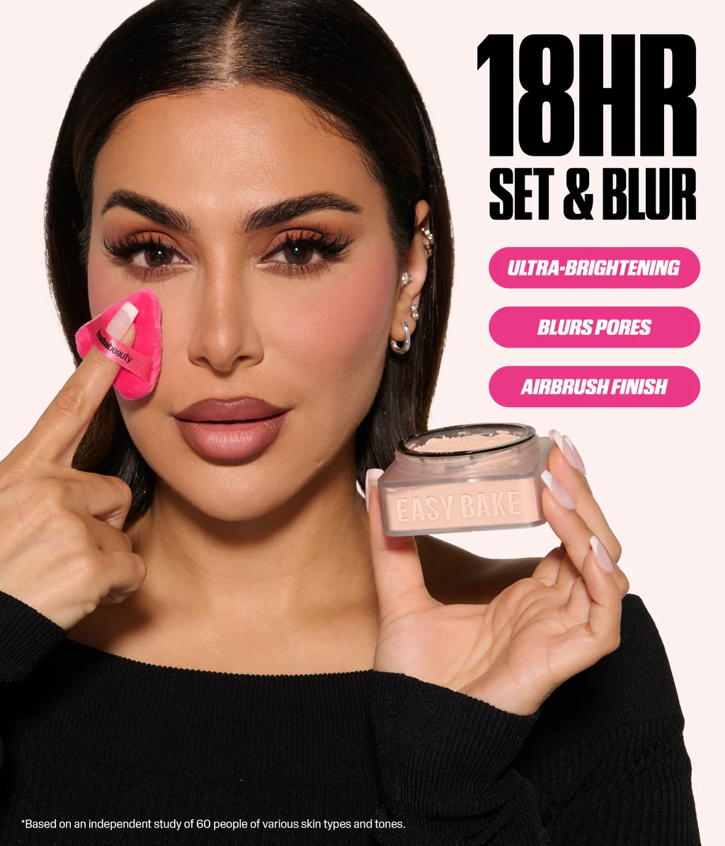 Huda Beauty Easy Bake Loose Baking & Setting Powder #Peach Pie -6g